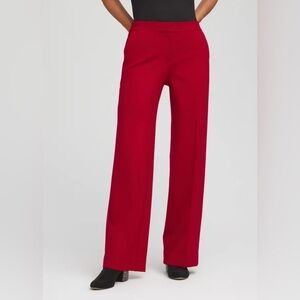 Chico’s Size 2 Solid Red ankle Pants US Size Large 12